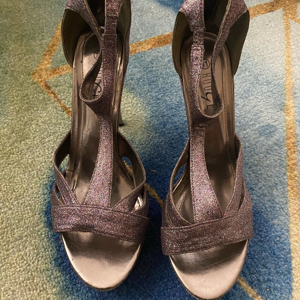 Purple Glitter Heels